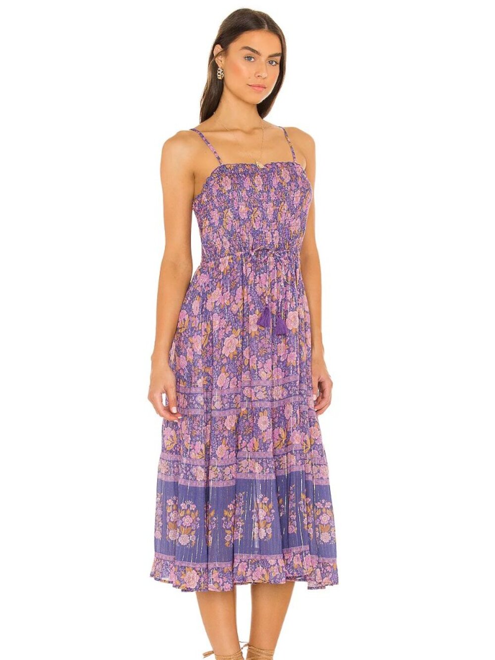 Spell and the Gypsy Juniper Shirred Strappy Dress Size XS